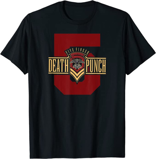 Five Finger Death Punch Number 5 Chevron T-Shirt