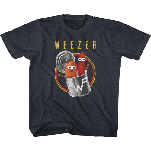 Weezer Pork And Beans Vintage Navy Toddler T-Shirt