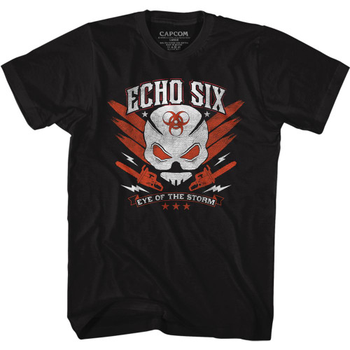 Resident Evil Echo Six Black Adult T-Shirt