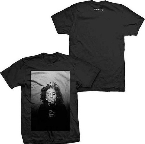 Bob Marley Black and White 420 T-Shirt