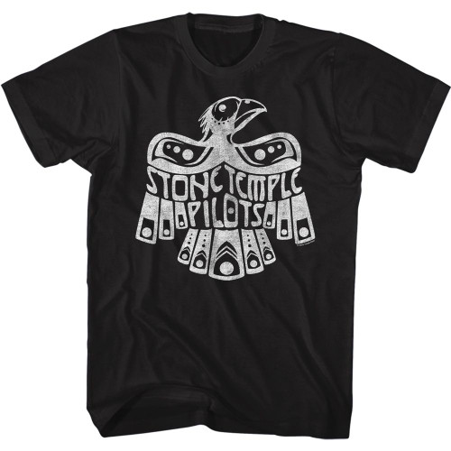 Stone Temple Pilots Eagle Black Adult T-Shirt