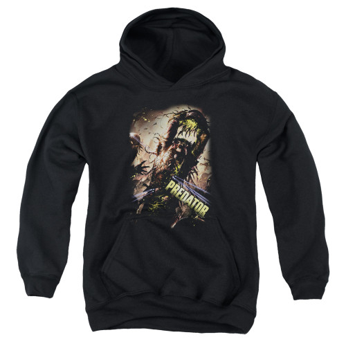 Predator Heads Up Youth Pullover Hoodie Sweatshirt Black