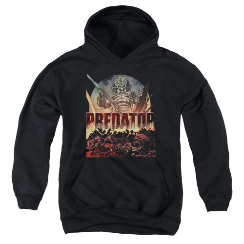 Predator Battle Youth Pullover Hoodie Sweatshirt Black