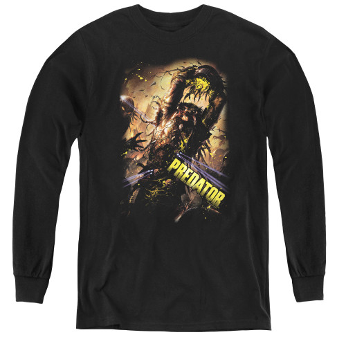Predator Heads Up Youth Long Sleeve T-Shirt Black