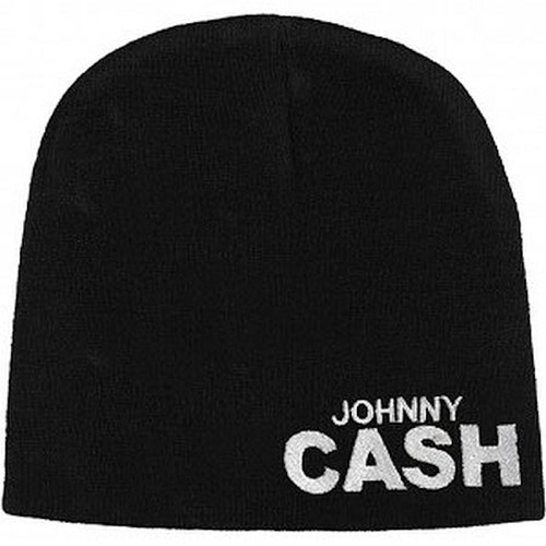 Johnny Cash Block Logo Reversible Beanie Hat