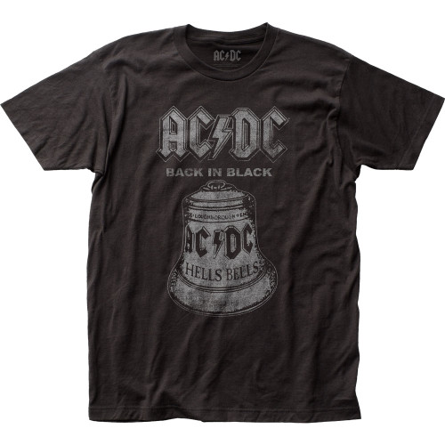 AC/DC Hells Bells Black Classic Fitted Jersey T-Shirt