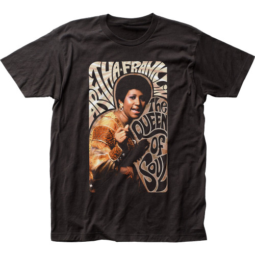 Aretha Franklin Swirly Fitted Jersey T-Shirt