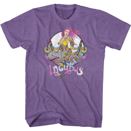 Incubus Bomb Girl Purple Heather Adult T-Shirt