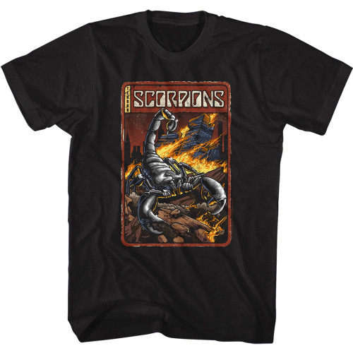 Scorpions Terror Scorpions Black Adult T-Shirt