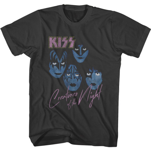 Kiss Creatures of the Night Smoke Adult T-Shirt