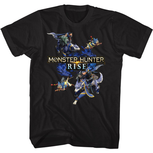 Monster Hunter Palling Around Black T-Shirt