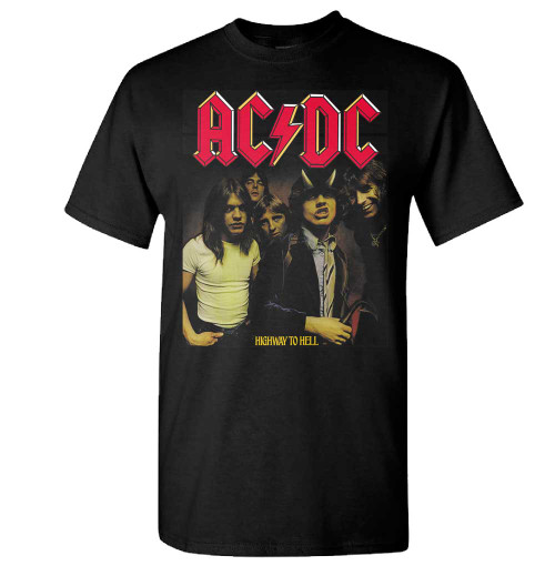 AC/DC Highway To Hell Classic Black Adult T-Shirt