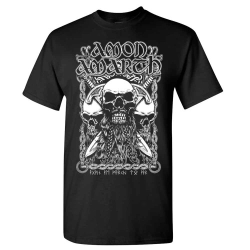 Amon Amarth Bearded Skull Adult T-Shirt