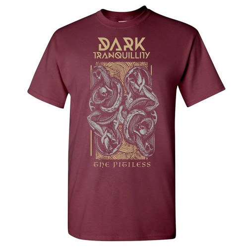 Dark Tranquillity Pitiless Right Here Maroon T-Shirt