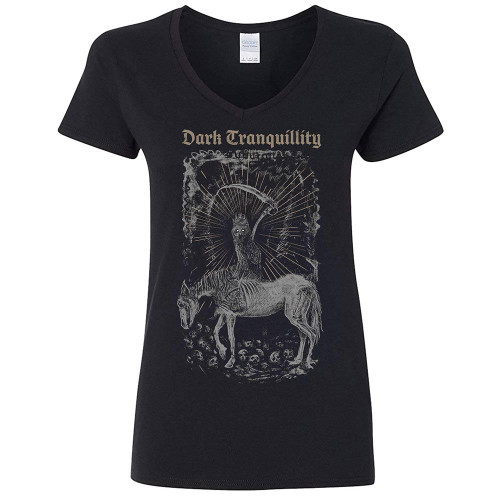 Dark Tranquillity Owl Women's V-Neck T-Shirt