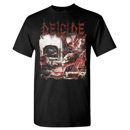 Deicide Overtures of Blasphemy Album Cover Black T-Shirt