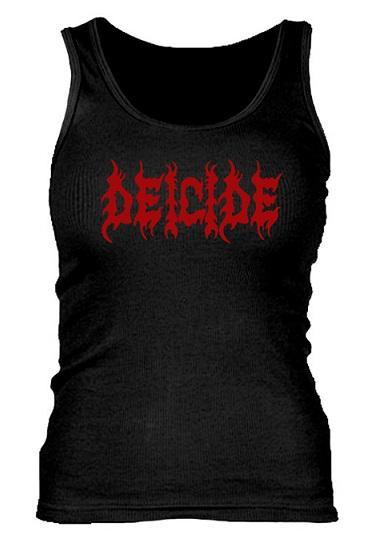 Deicide Red Logo Women's Ribbed Tank Top