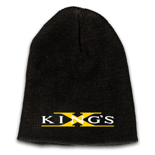 King's X Emblem Embroidered Logo Beanie - Yellow X
