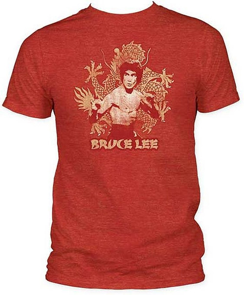 Bruce Lee - Dragon Fitted Jersey T-Shirt