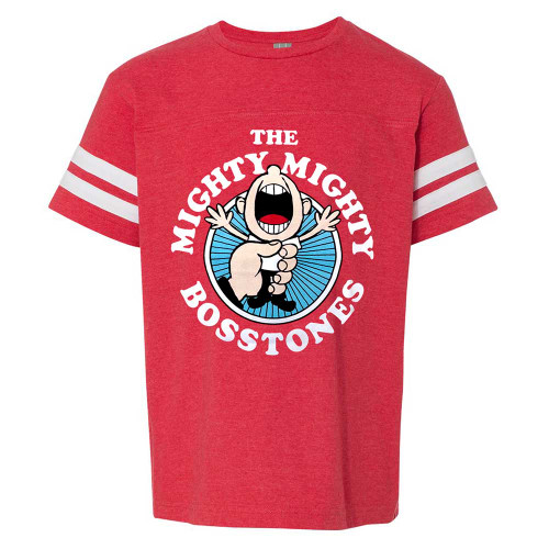 Mighty Mighty Bosstones While We're At It Red Youth Football T-Shirt