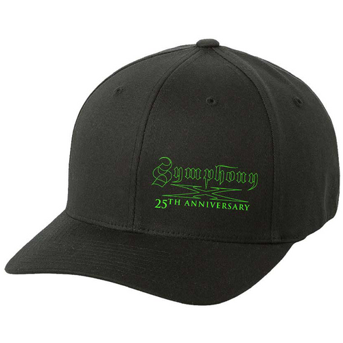 Symphony X 25th Anniversary Green Logo Flex Fit Hat