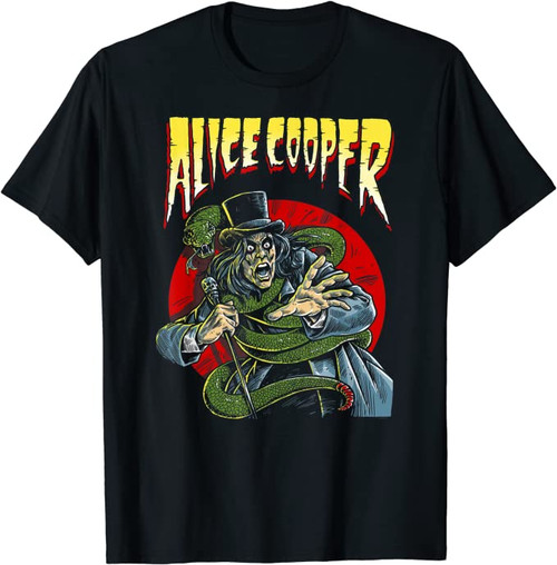 Alice Cooper Comic Book Adult T-Shirt