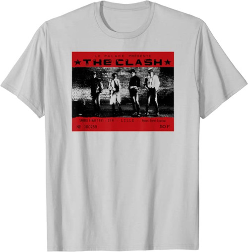 The Clash Le Palace Presente T-Shirt Silver