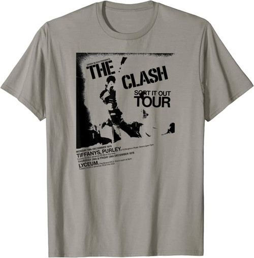 The Clash Sort It Out Tour T-Shirt Slate