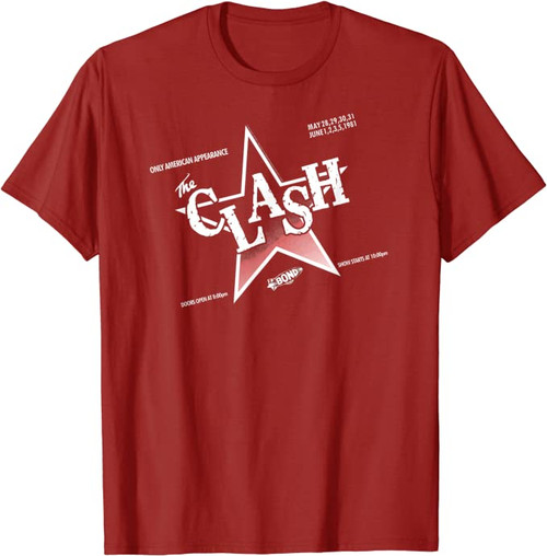 The Clash Flyer 81 T-Shirt Cranberry
