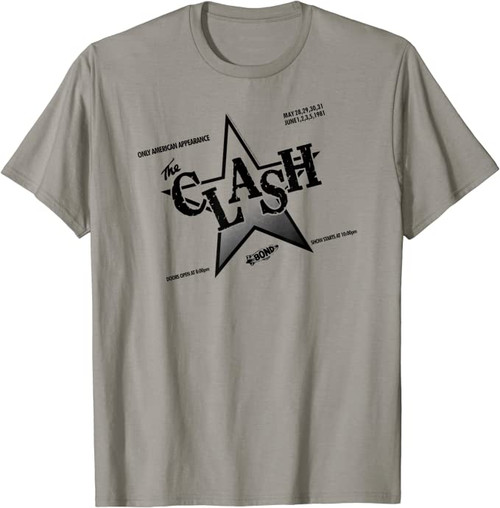 The Clash 81' Flyer Star T-Shirt Slate