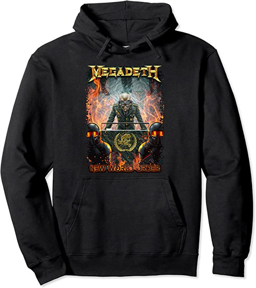 Megadeth New World Order Pullover Hoodie Sweatshirt