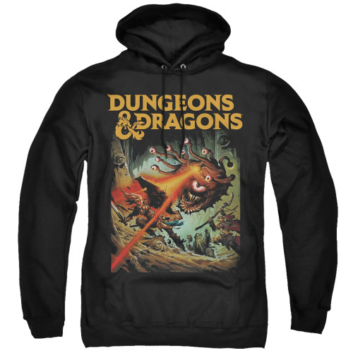 Dungeons and Dragons Beholder Strike Adult Pullover Hoodie Sweatshirt Black
