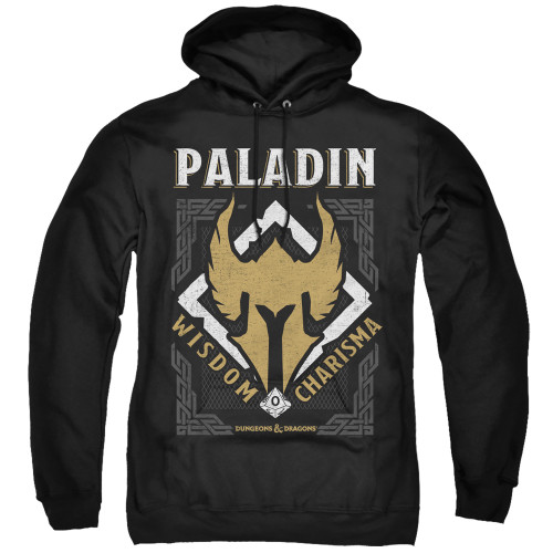 Dungeons and Dragons Paladin Adult Pullover Hoodie Sweatshirt Black