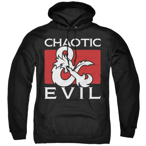 Dungeons and Dragons Chaotic Evil Adult Pullover Hoodie Sweatshirt Black