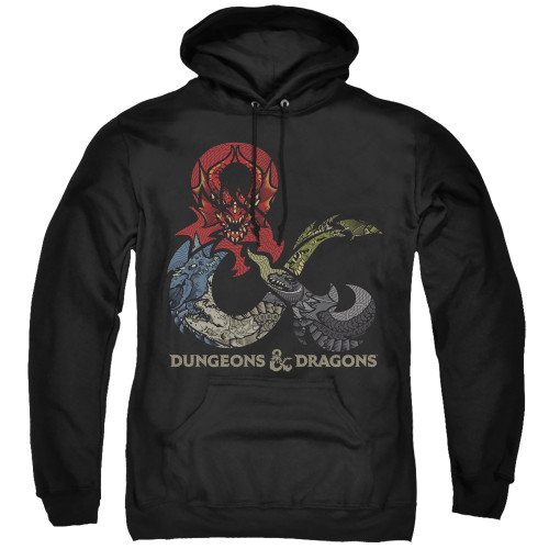Dungeons and Dragons Dragons In Dragons Adult Pullover Hoodie Sweatshirt Black