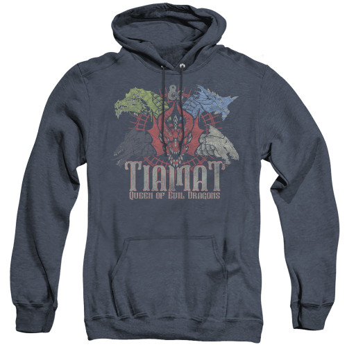 Dungeons and Dragons Tiamat Queen Of Evil Adult Heather T-Shirt Hoodie Sweatshirt Navy