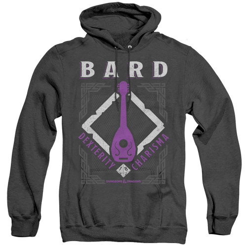 Dungeons and Dragons Bard Adult Heather T-Shirt Hoodie Sweatshirt Black