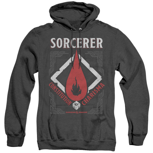 Dungeons and Dragons Sorcerer Adult Heather T-Shirt Hoodie Sweatshirt Black