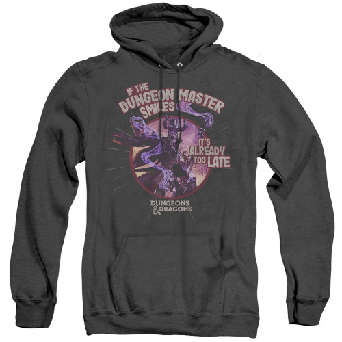 Dungeons and Dragons Dungeon Master Smiles Adult Heather T-Shirt Hoodie Sweatshirt Black