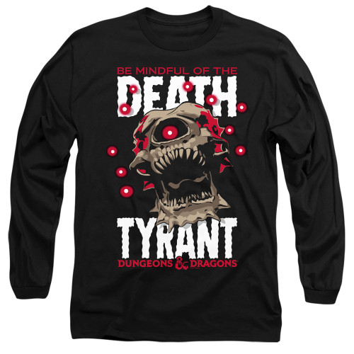 Dungeons and Dragons Death Tyrant Long Sleeve Adult 18/1 T-Shirt Black