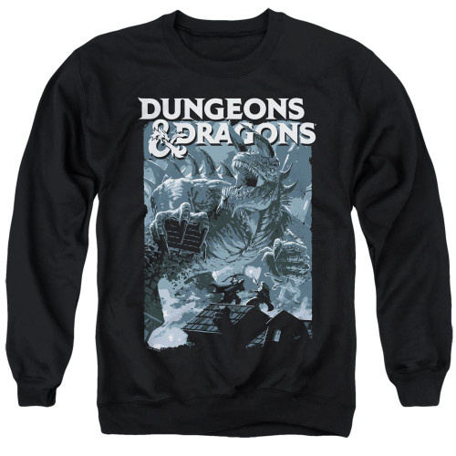 Dungeons and Dragons Tarrasque Adult Crewneck Sweatshirt Black