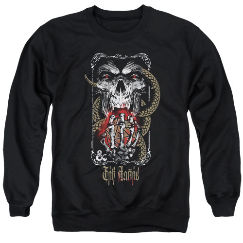 Dungeons and Dragons Lich For Chaos Adult Crewneck Sweatshirt Black