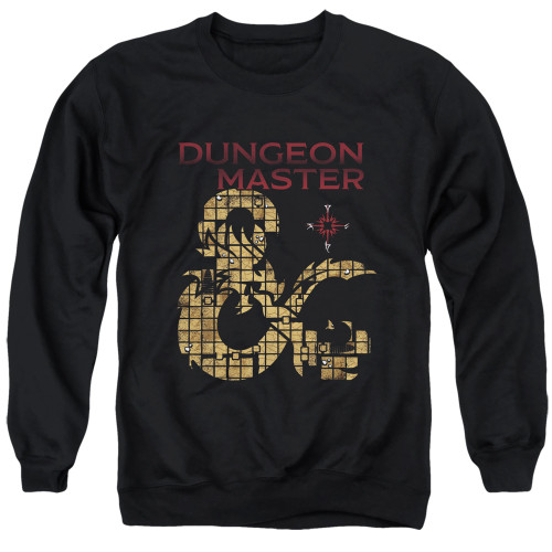 Dungeons and Dragons Dungeon Master Adult Crewneck Sweatshirt Black