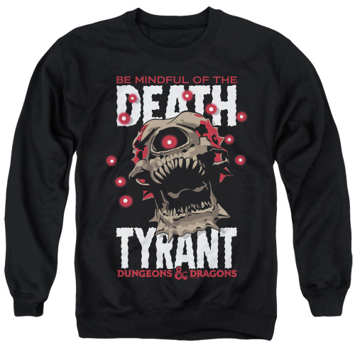 Dungeons and Dragons Death Tyrant Adult Crewneck Sweatshirt Black