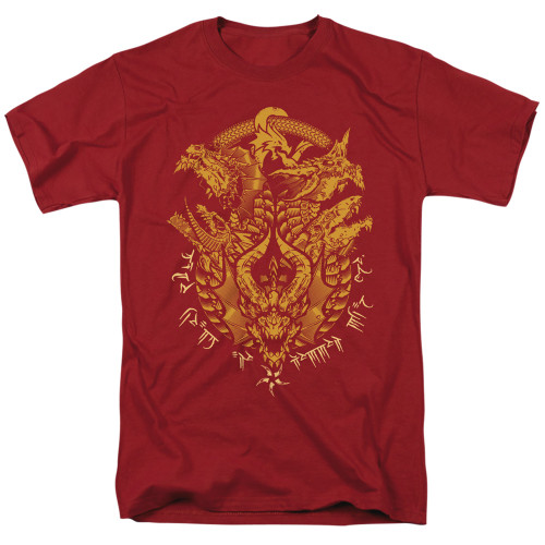 Dungeons and Dragons Tryanny Of Dragons Adult 18/1 T-Shirt Cardinal
