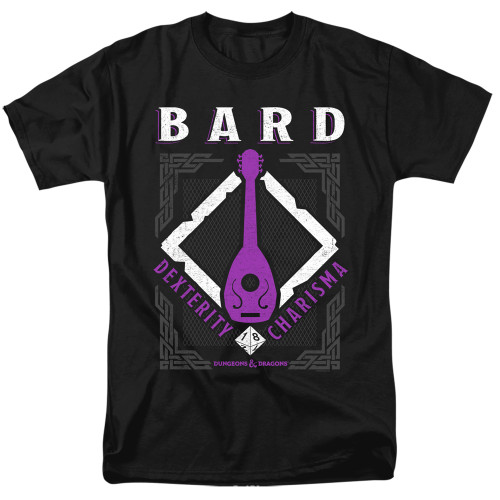 Dungeons and Dragons Bard Adult 18/1 T-Shirt Black