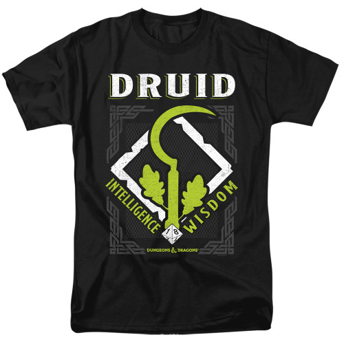Dungeons and Dragons Druid Adult 18/1 T-Shirt Black