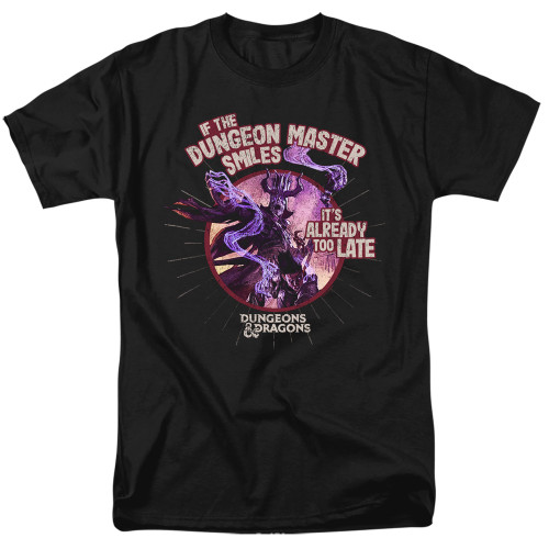 Dungeons and Dragons Dungeon Master Smiles Adult 18/1 T-Shirt Black