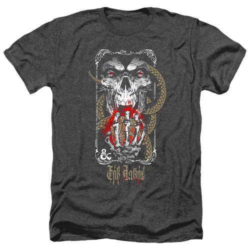 Dungeons and Dragons Lich For Chaos Adult Heather T-Shirt Black