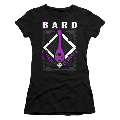Dungeons and Dragons Bard Junior Women's Sheer T-Shirt Black